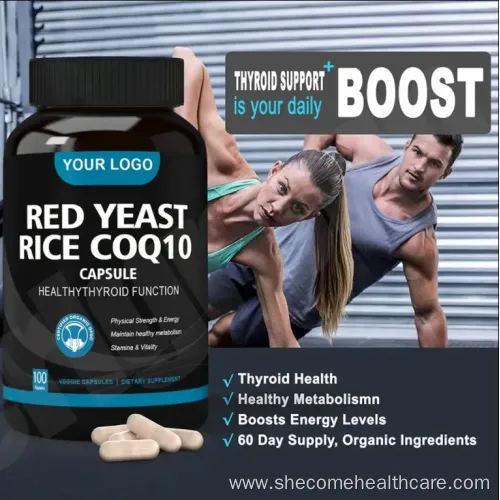 Coenzyme Q10 500mg with Red Yeast Rice Extract Capsules